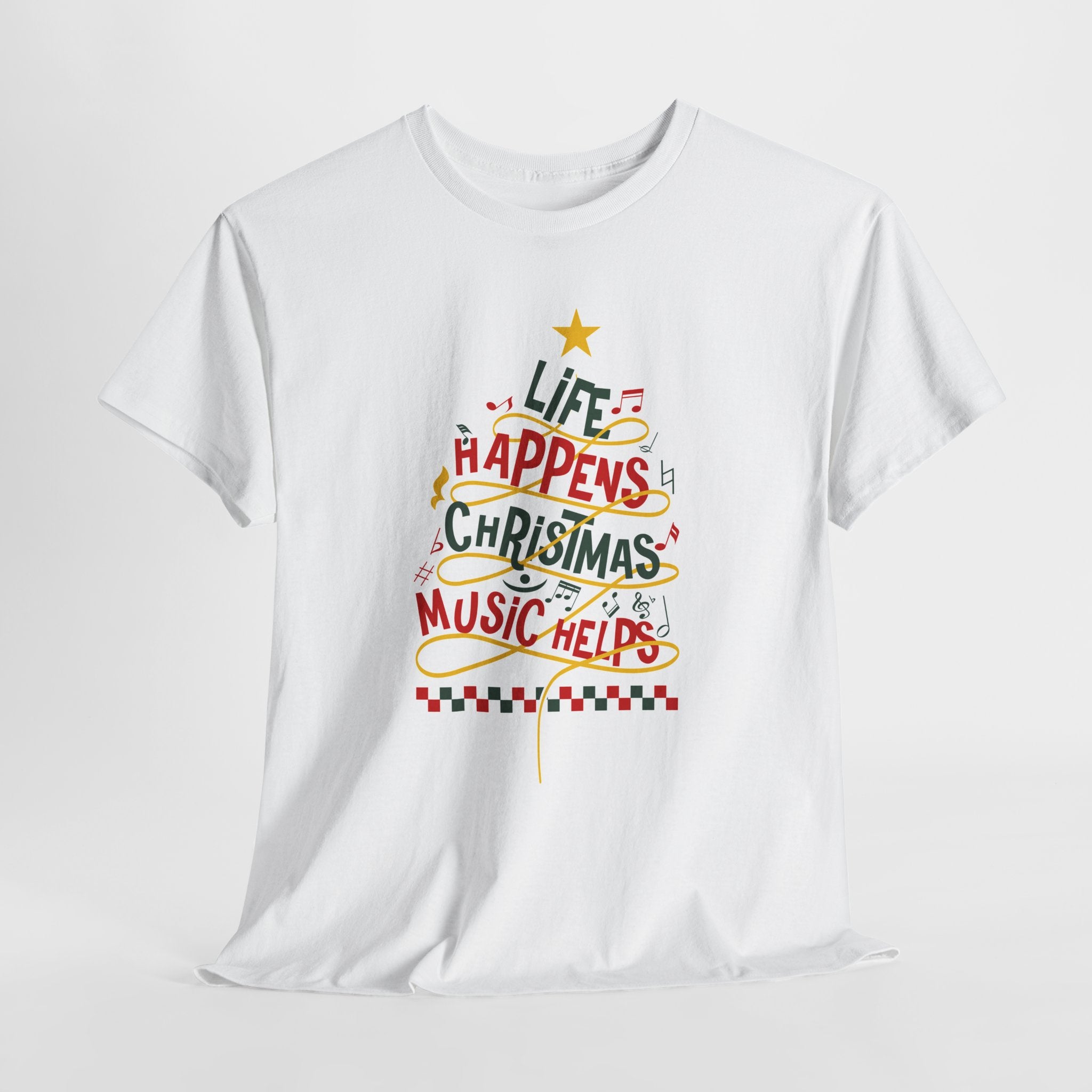 Christmas Music Tree Unisex Cotton Tee