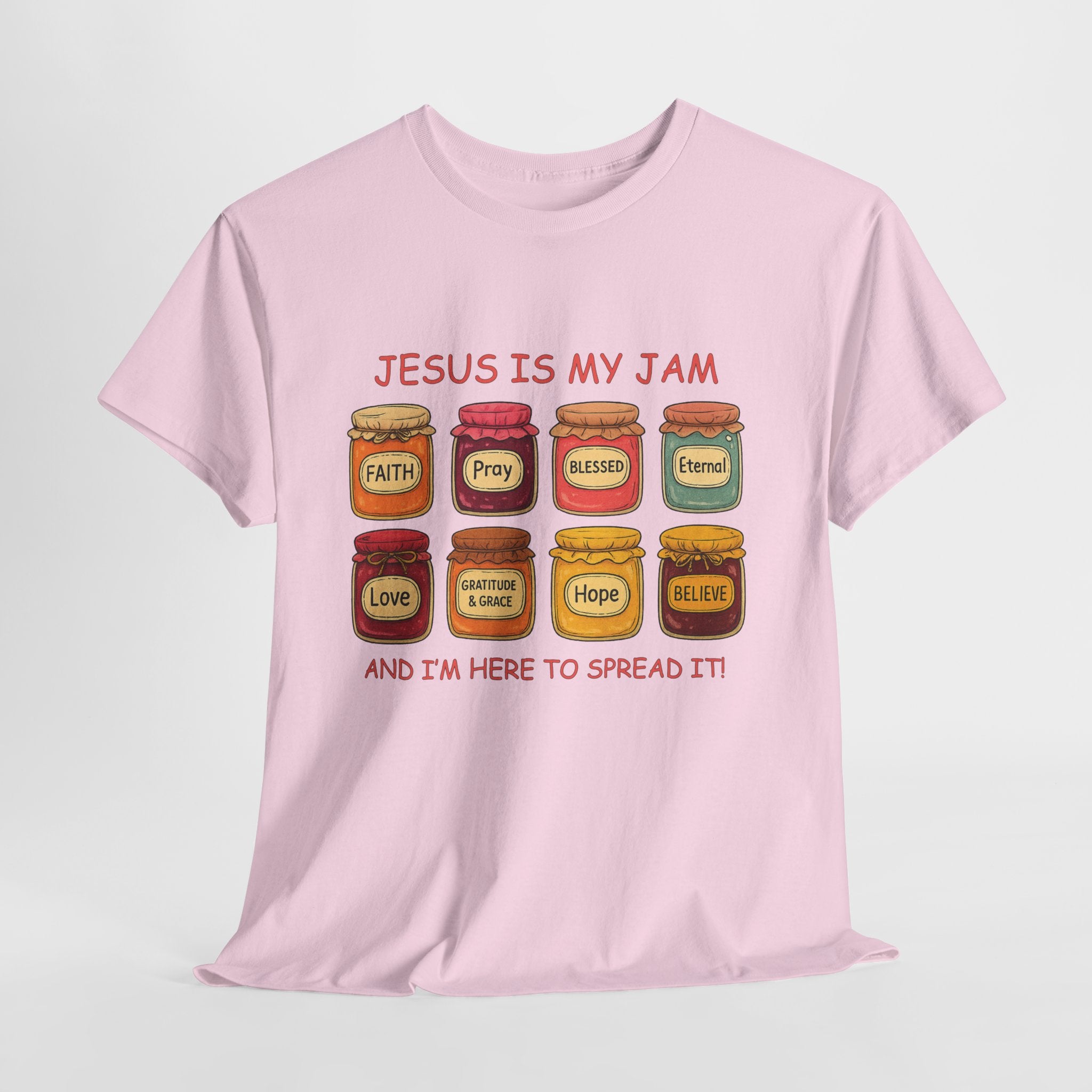 Jesus Is My Jam T-Shirt — Christian Faith Jam Jar Unisex Cotton Tee