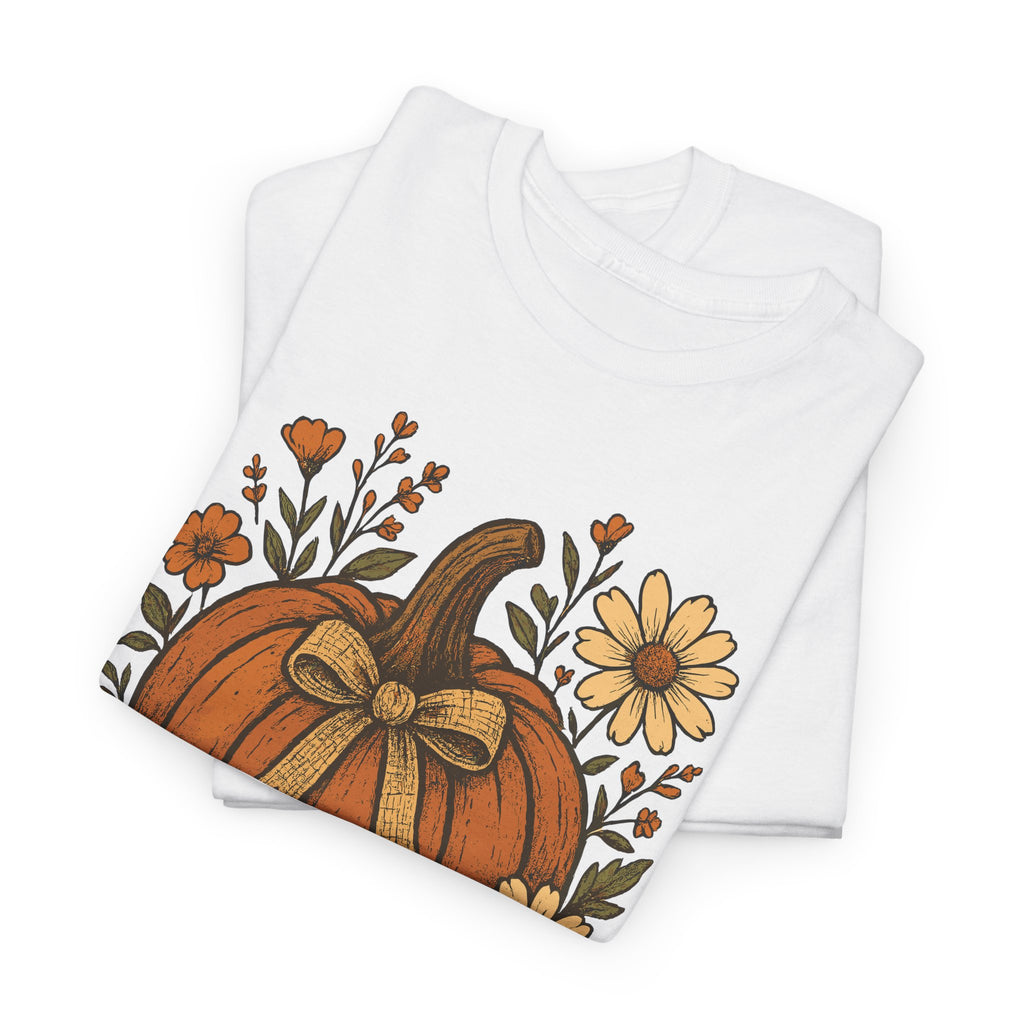 Pumpkin Daisy Unisex Cotton Tee