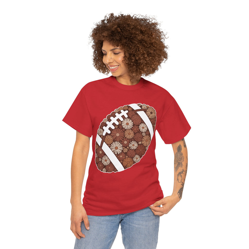 Game Day Touch Down Football Tee — Helmets, Flags & Cheer Icons Unisex Cotton Tee