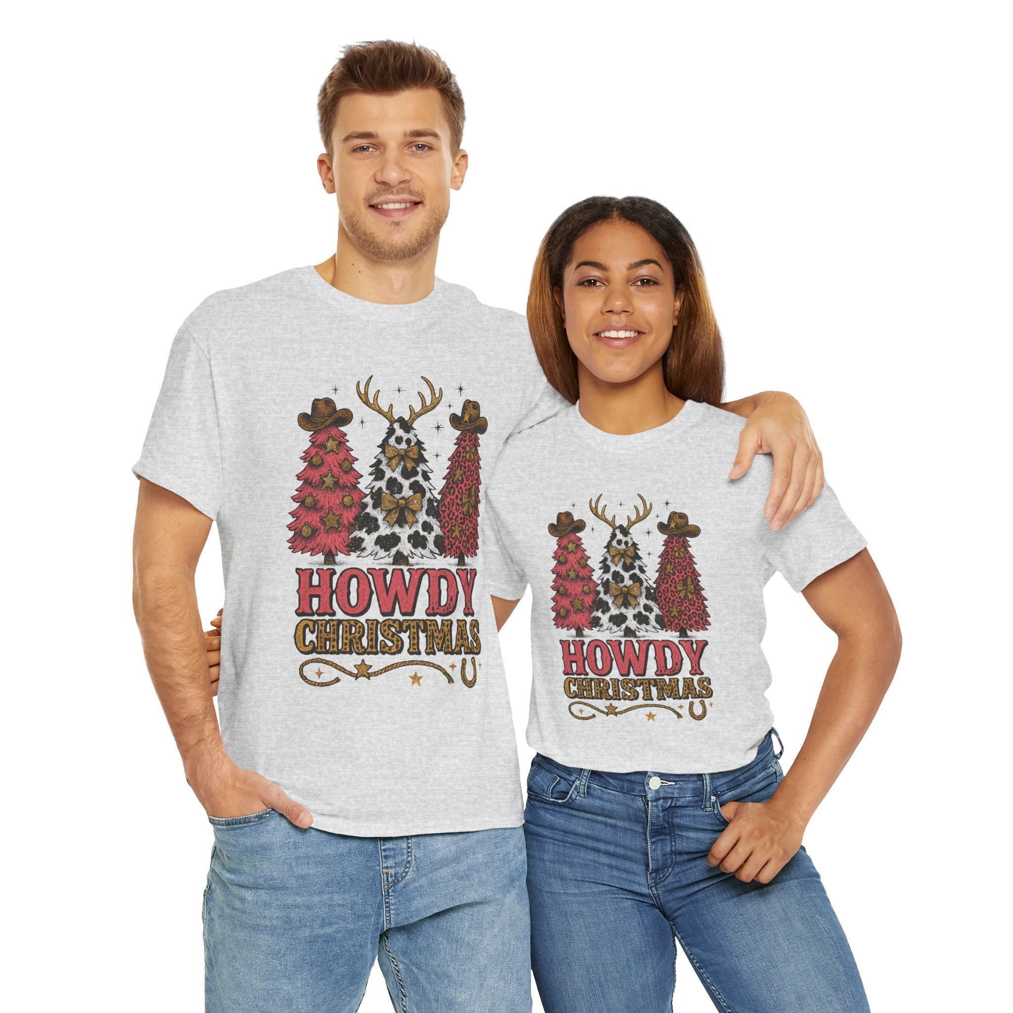 Western Christmas Unisex Cotton Tee