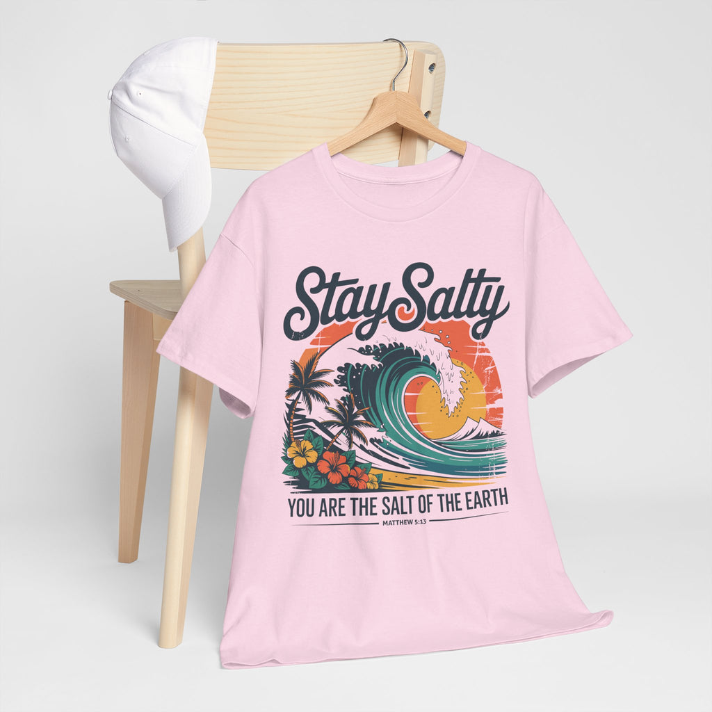 Stay Salty Beach Tee — "You are the salt of the earth (Matthew 5:13)"Unisex Cotton Tee