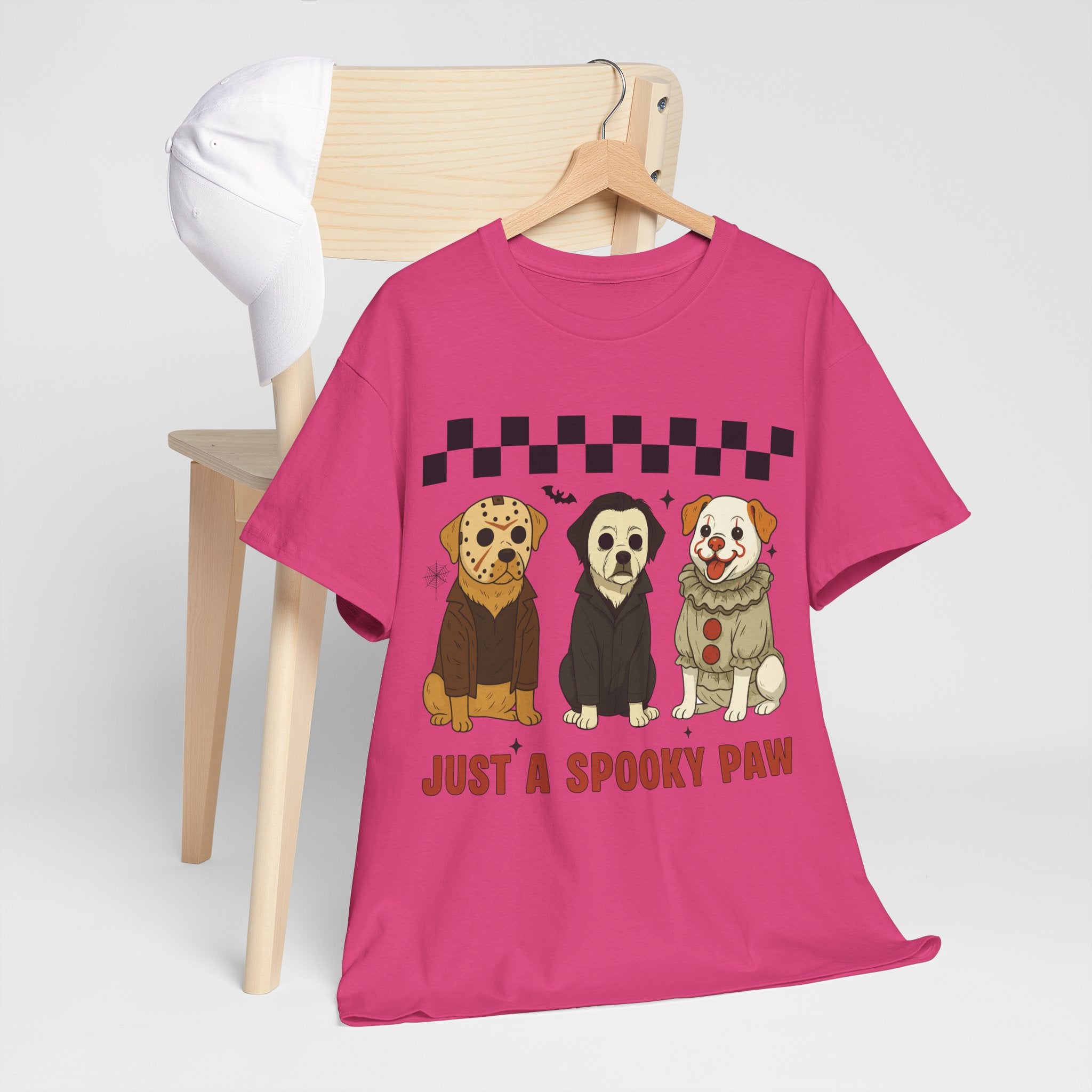 Halloween "Just A Spooky Paw" Unisex Cotton Tee