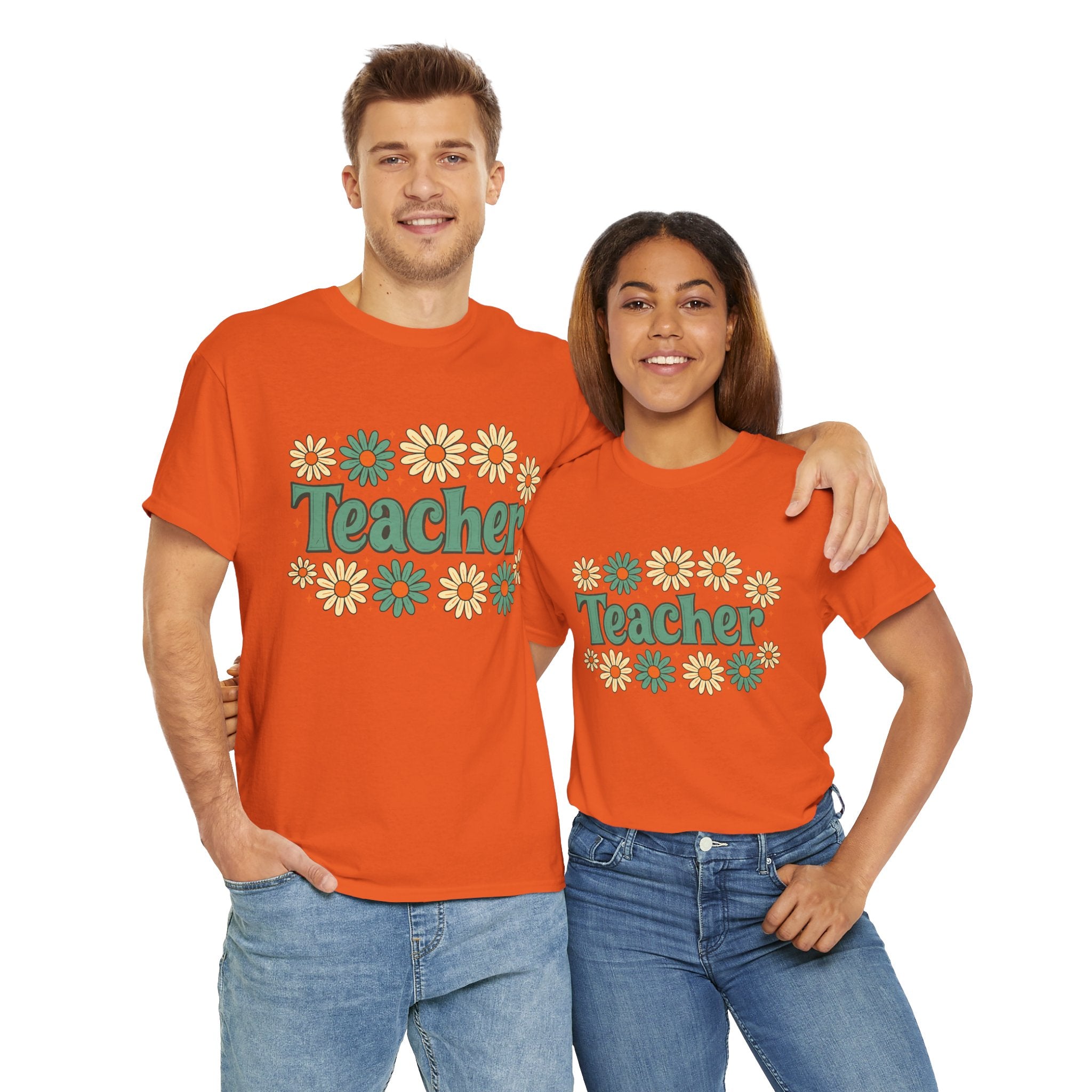 Floral Teacher Tee - Perfect Gift for Educators