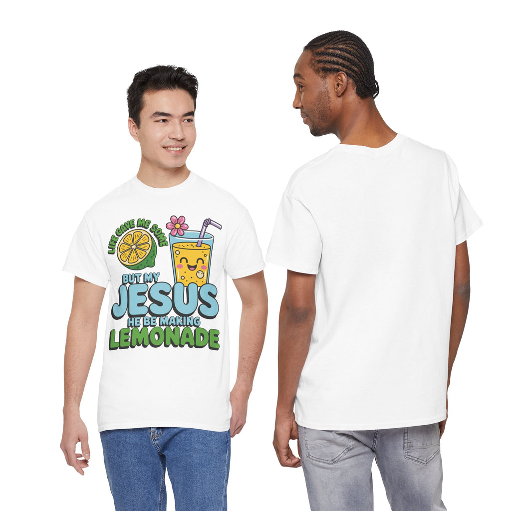 Christian Lemonade T‑Shirt — "Life Gave Me Some Lemons, My Jesus Makes Lemonade"Unisex Cotton Tee