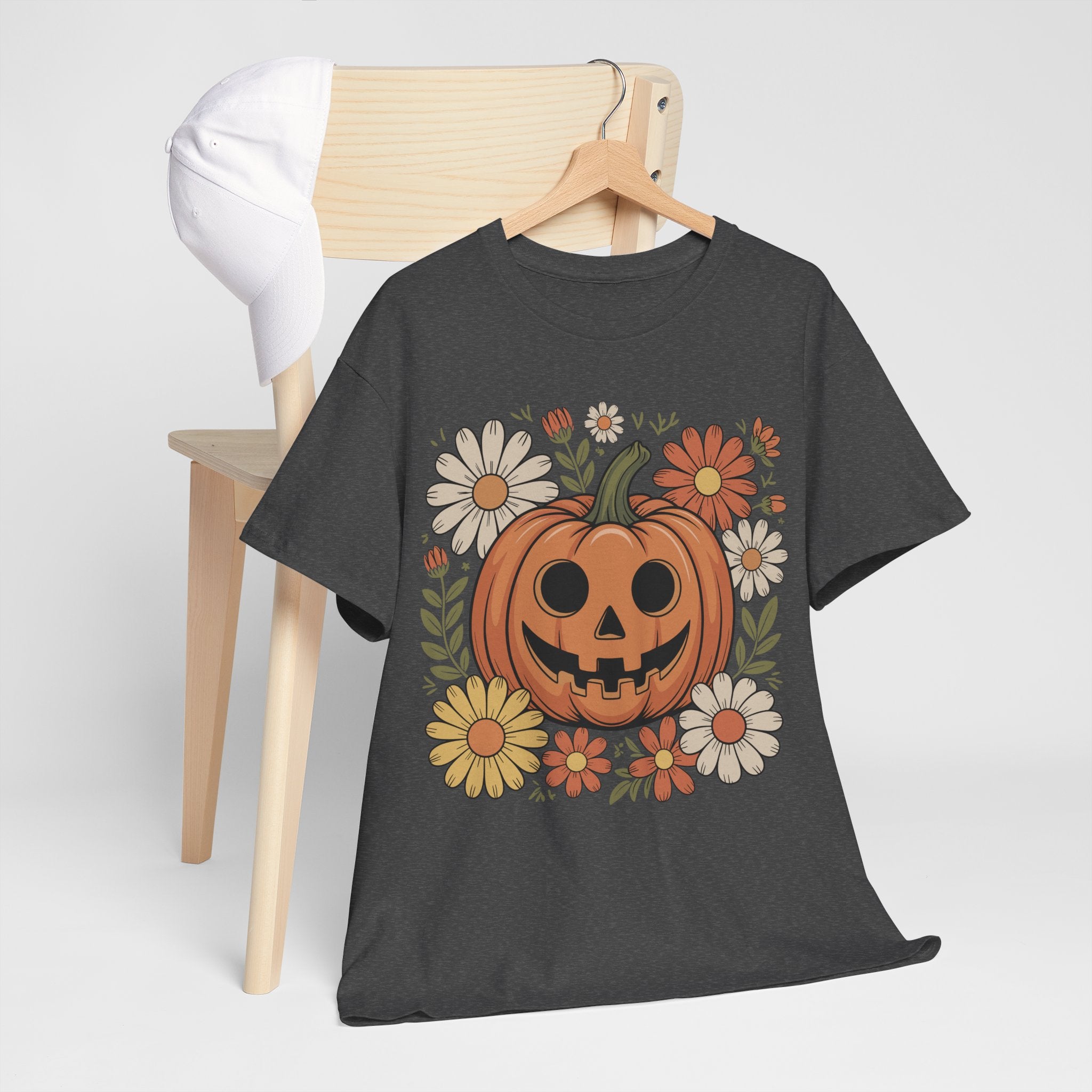 Halloween Pumpkin Unisex Cotton Tee