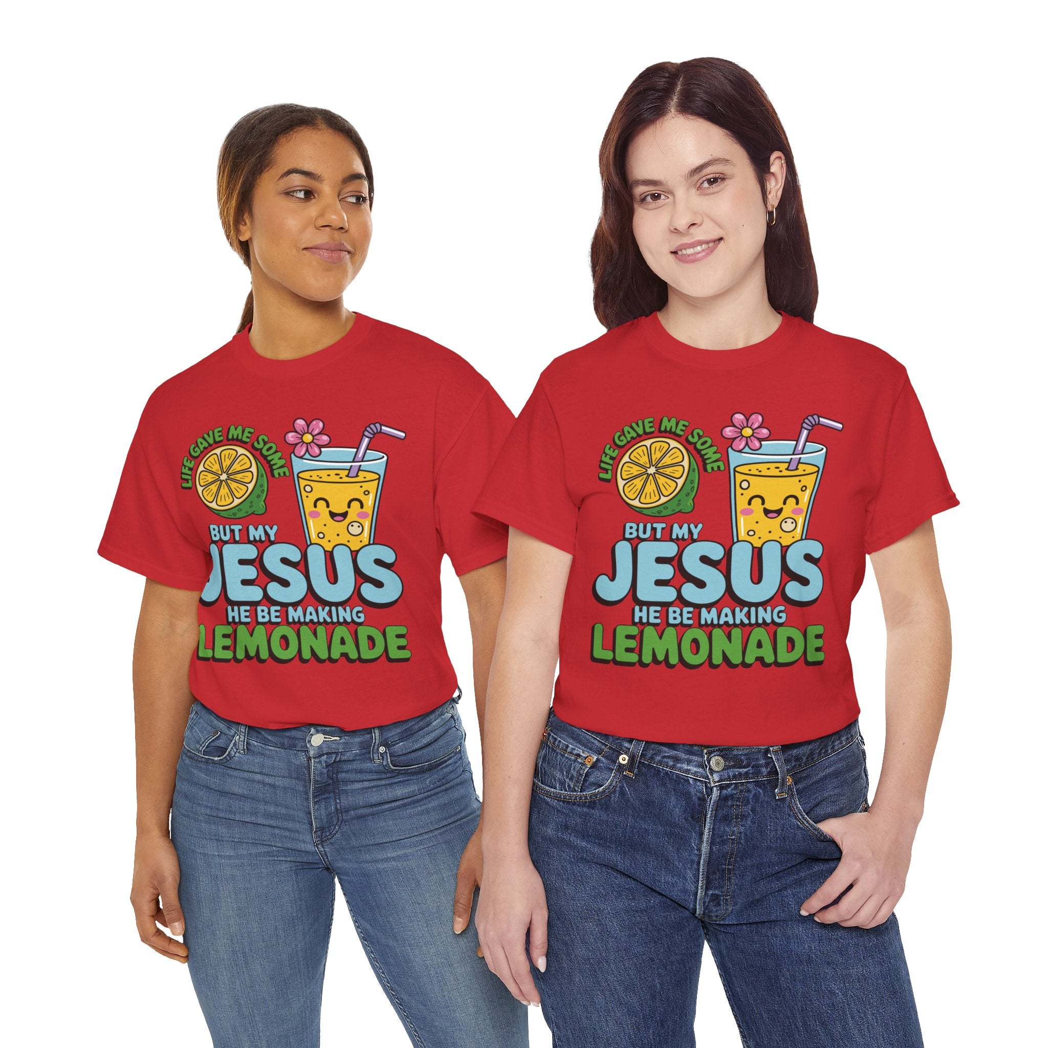 Christian Lemonade T‑Shirt — "Life Gave Me Some Lemons, My Jesus Makes Lemonade"Unisex Cotton Tee