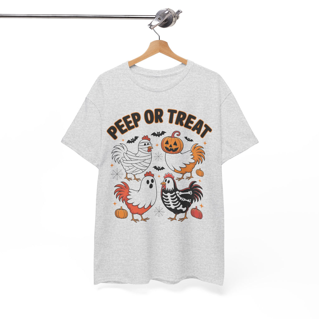 Peep or Treat Halloween Unisex Cotton Tee