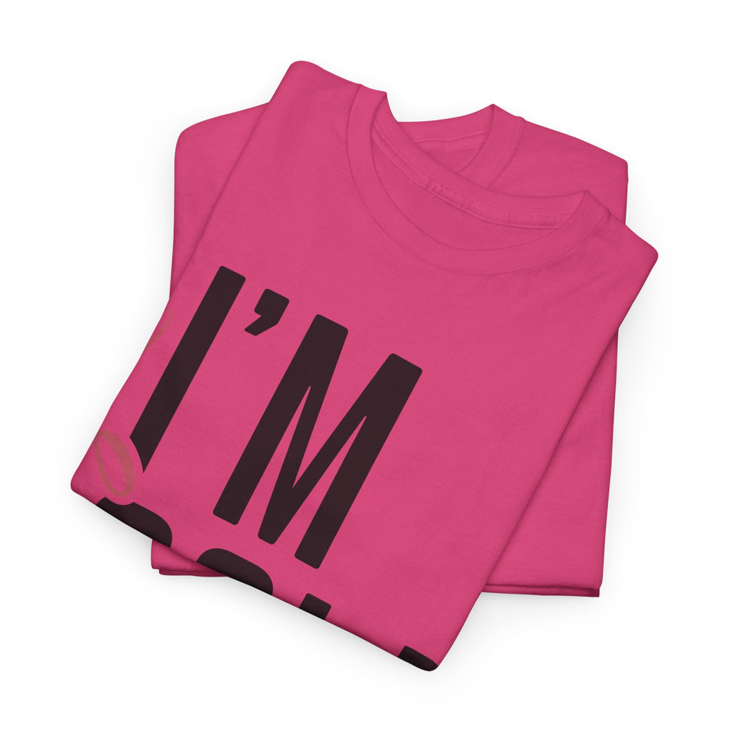 Pink Script Minimalist Unisex Cotton Tee