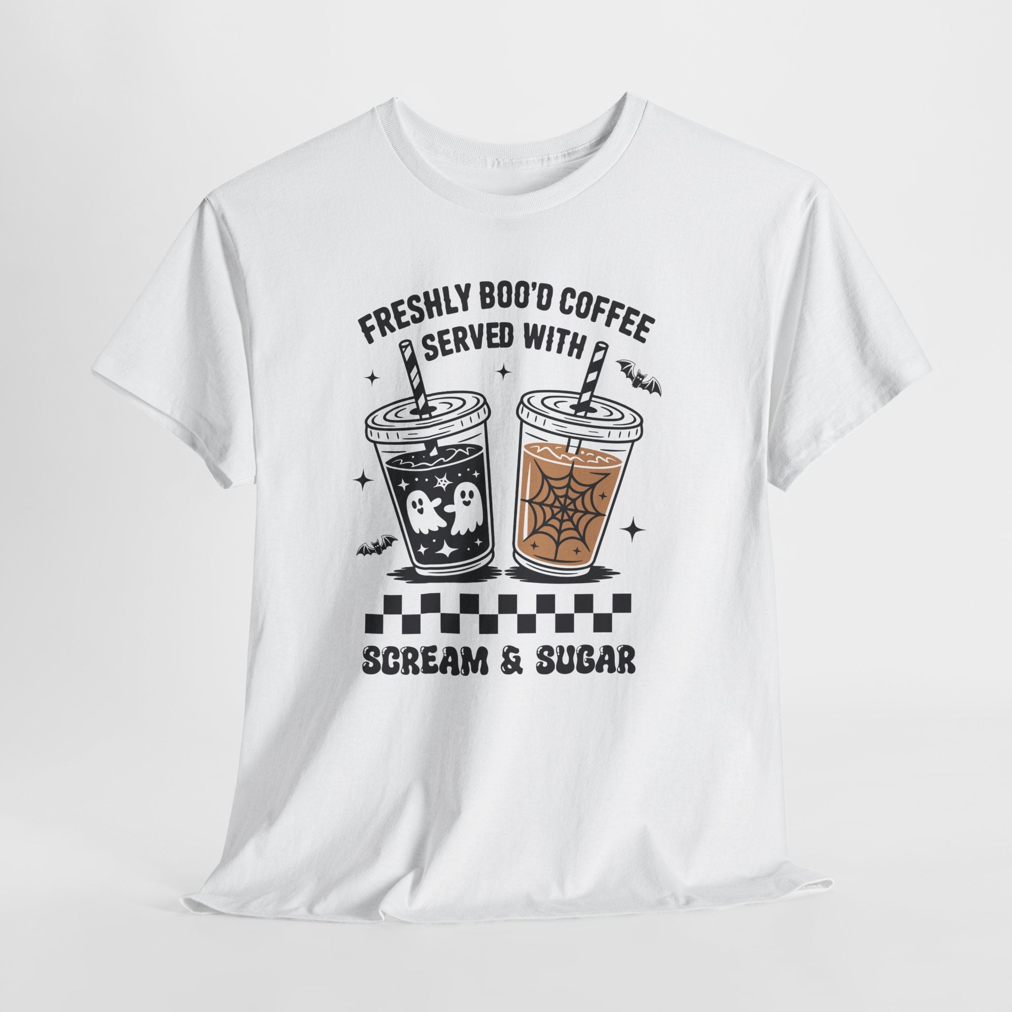 Halloween Iced Coffee Unisex Cotton Tee