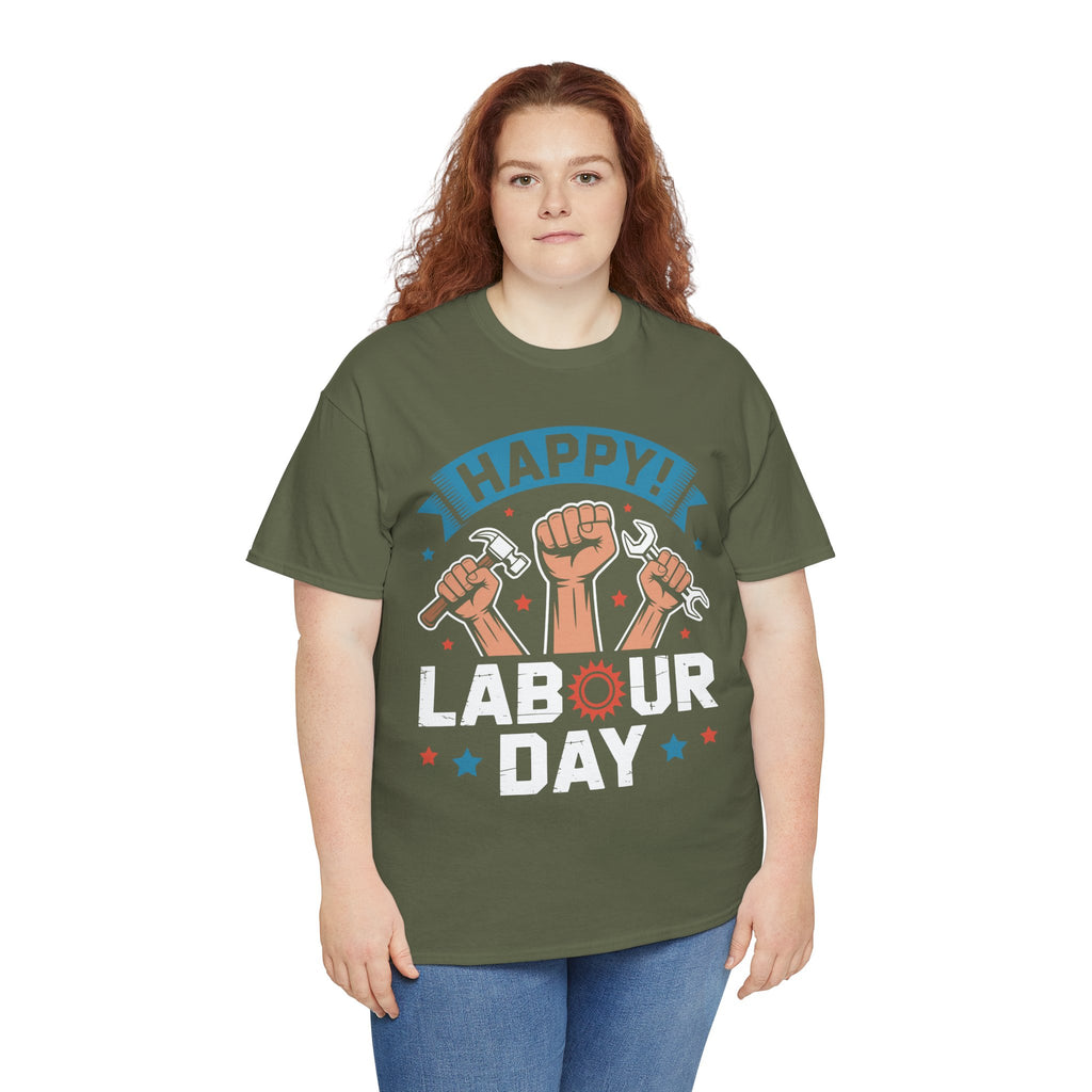 Happy US Labour Day Unisex Heavy Cotton T-Shirt