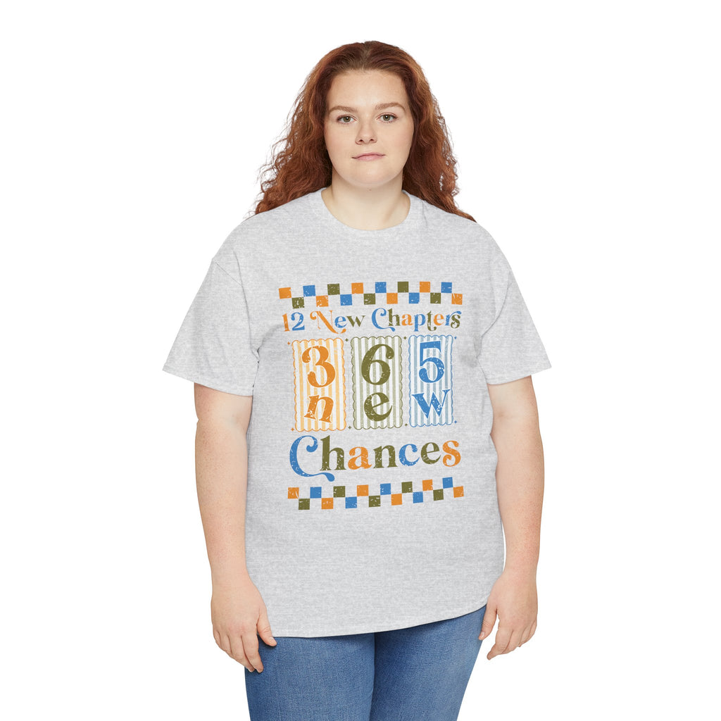 12 New Chapters 365 New Chances Vintage Tee — Fresh Start Inspirational Unisex Cotton Tee