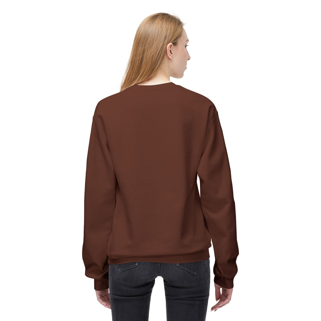 Cute Goose Drinking Fleece Crewneck Sweatshirt- Unisex