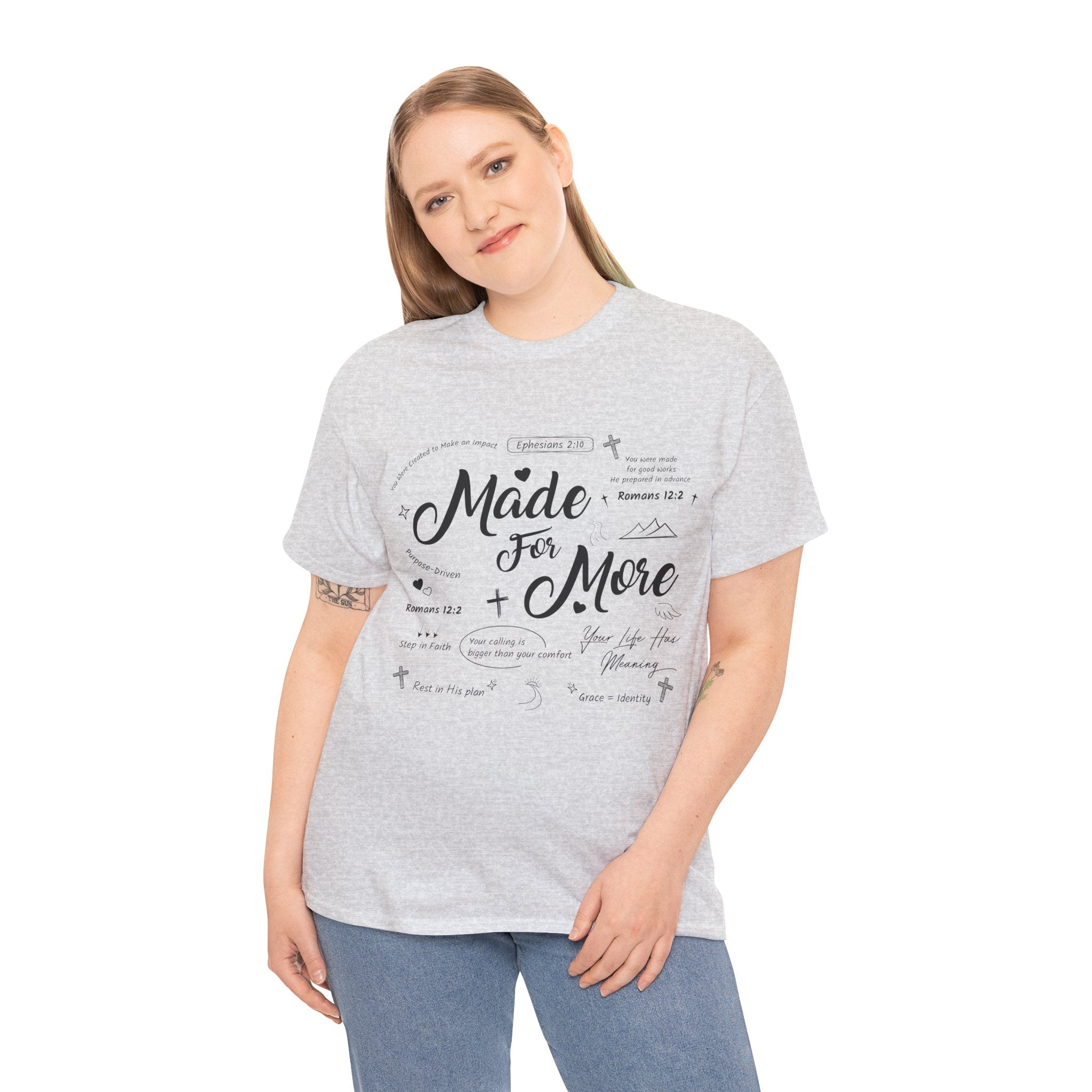 Made For More Faith T-Shirt — Inspirational Bible Verse Unisex Cotton Tee