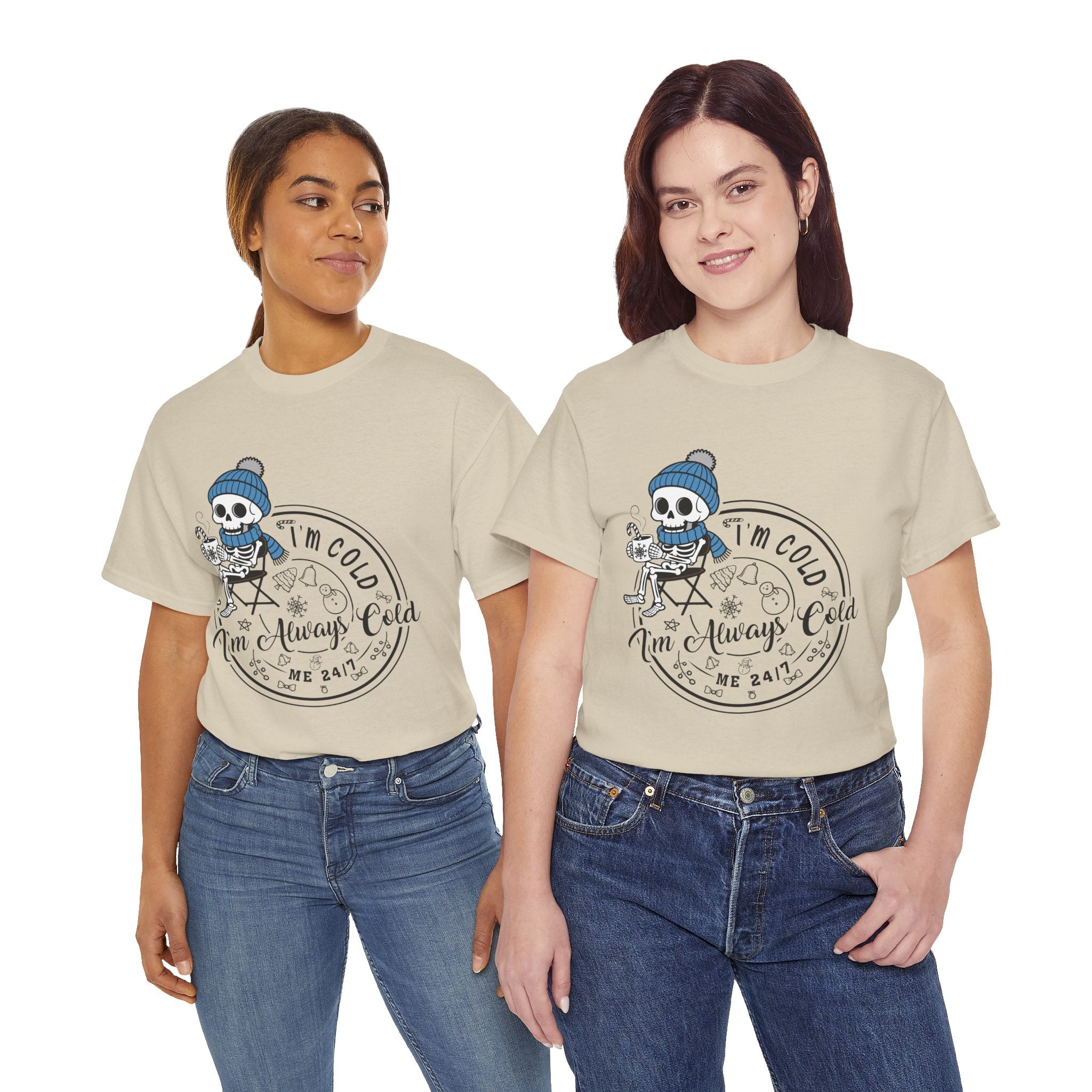 Cozy Skeleton Unisex Cotton Tee