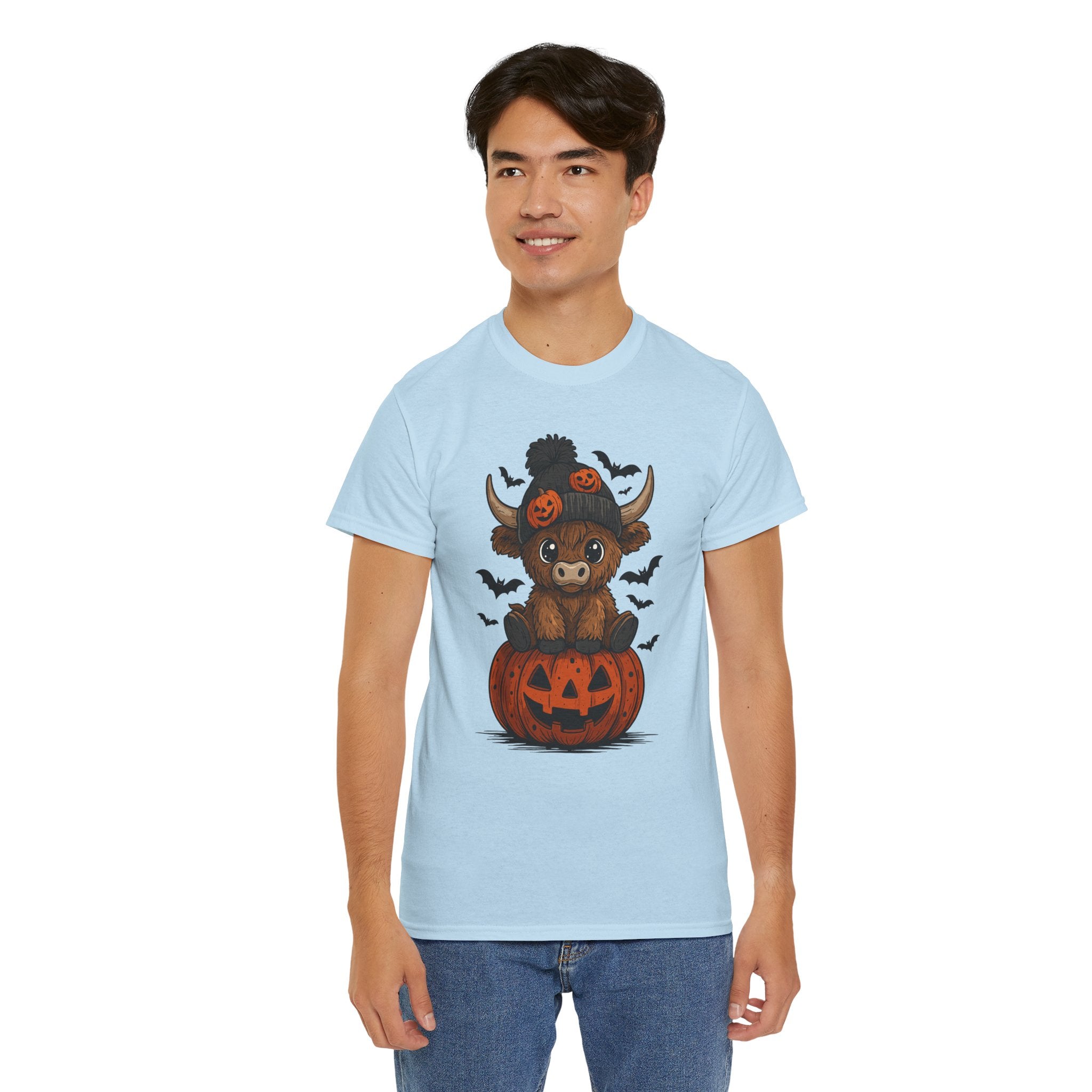 Halloween Cow Unisex Cotton Tshirt