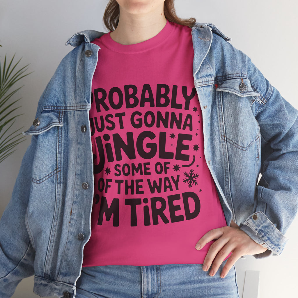 Black & White Minimalist Script Yes, I'm Always Cold Unisex Cotton Tee