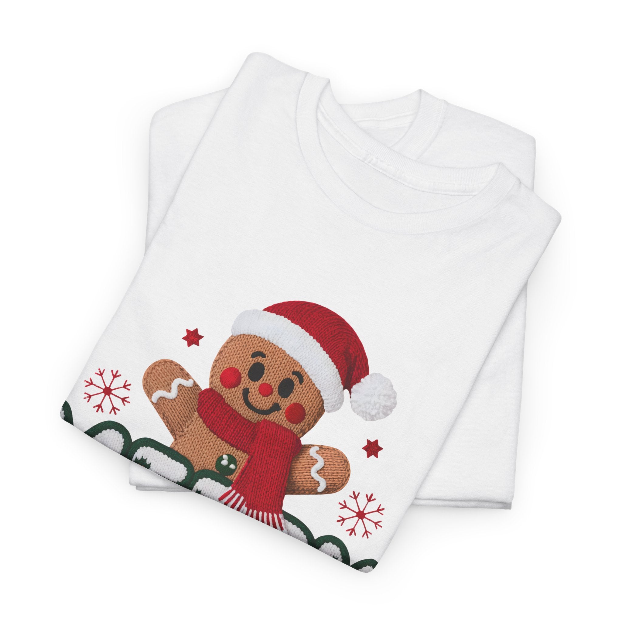 Gingerbread Santa 'Merry Christmas' Unisex Cotton Tee T-Shirt