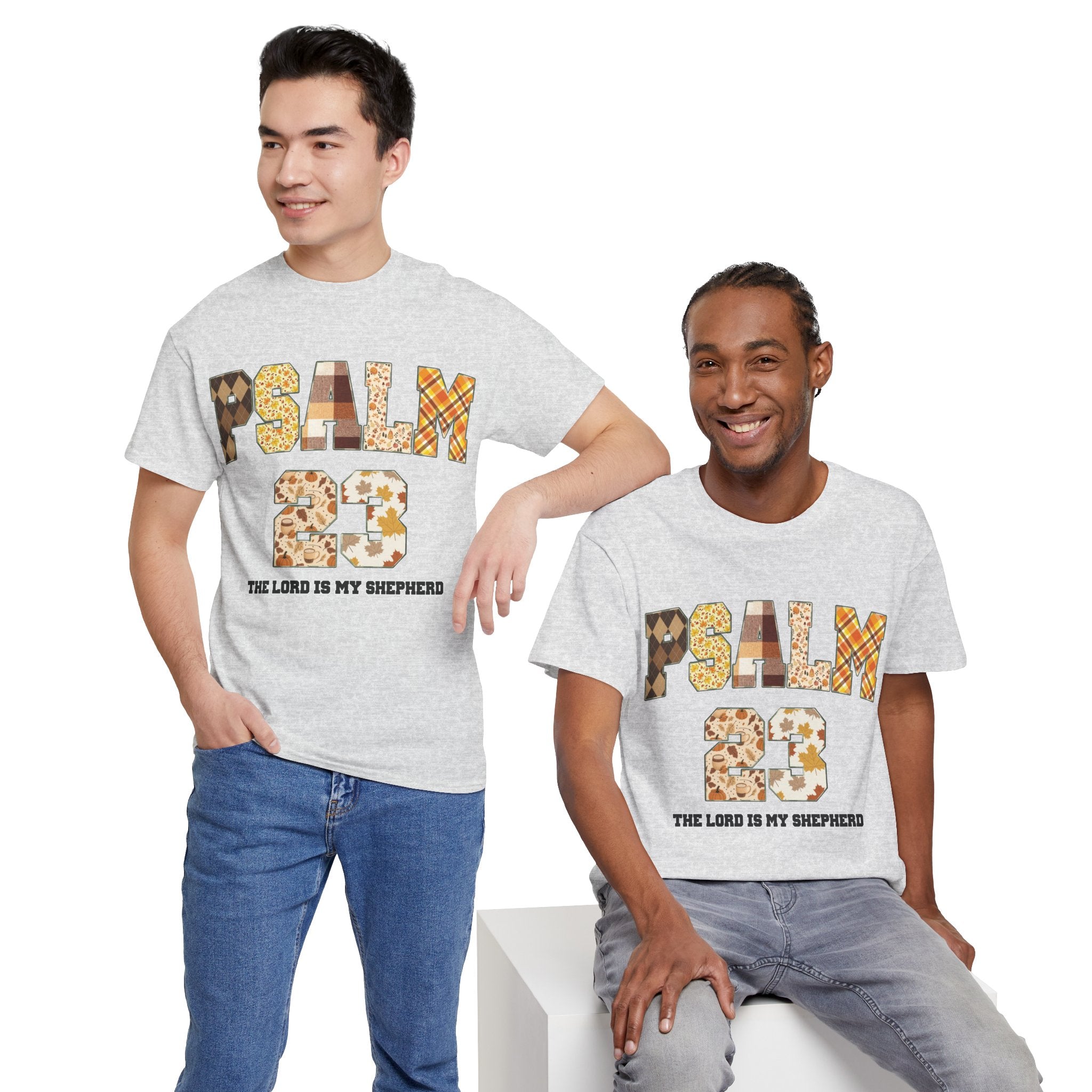 Psalm 23 Patchwork Unisex Cotton Tee