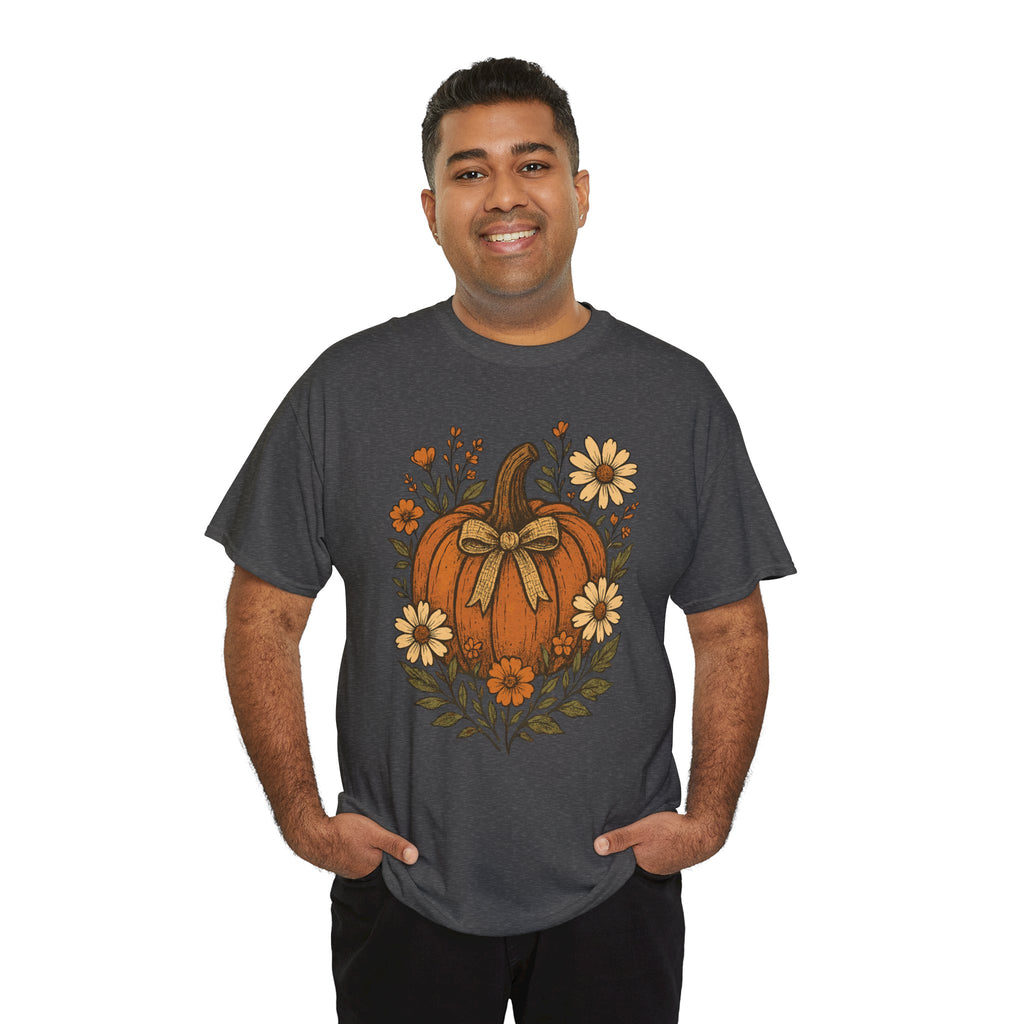 Pumpkin Daisy Unisex Cotton Tee