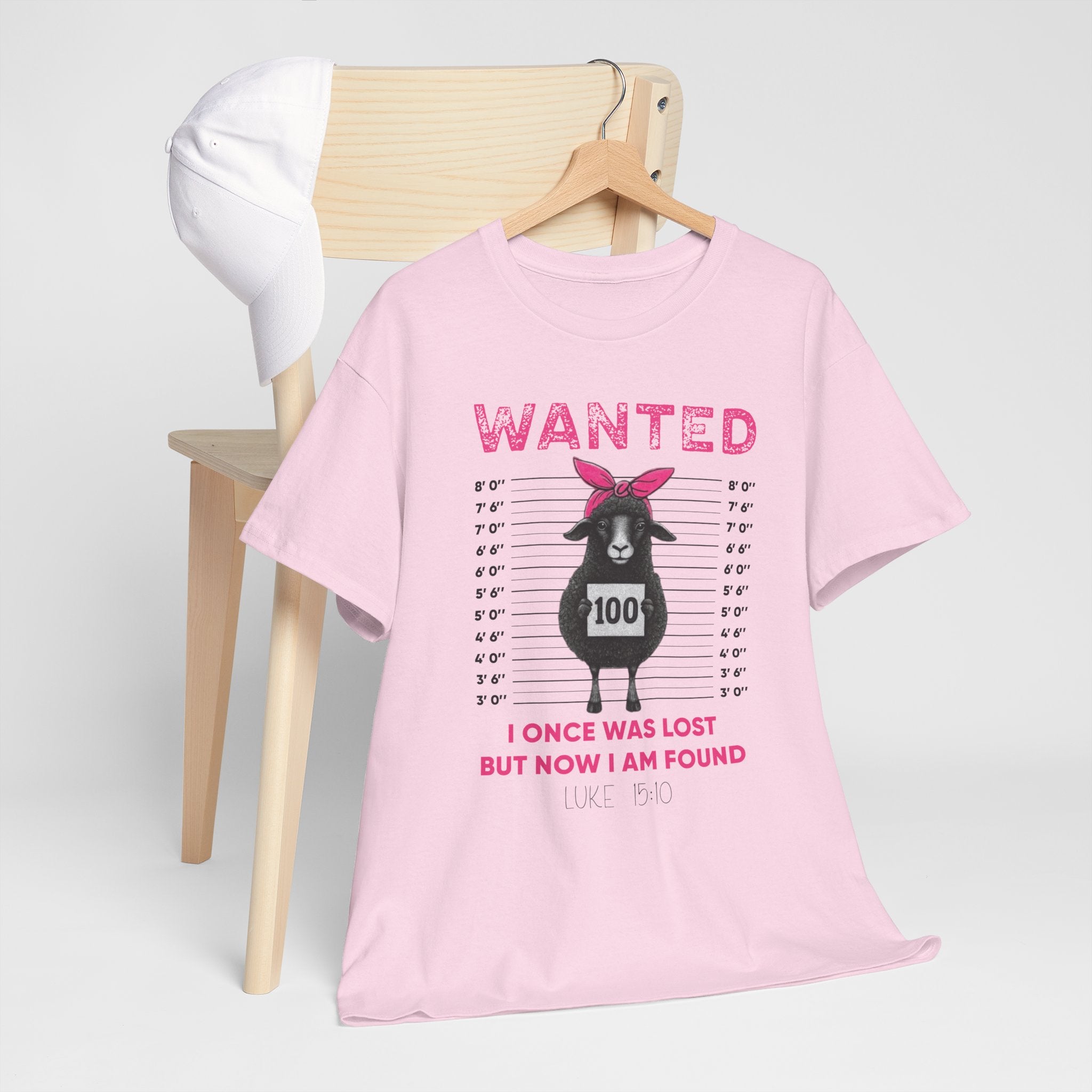 WANTED Black Sheep 'I Once Was Lost But Now I Am Found' Unisex Cotton T-Shirt