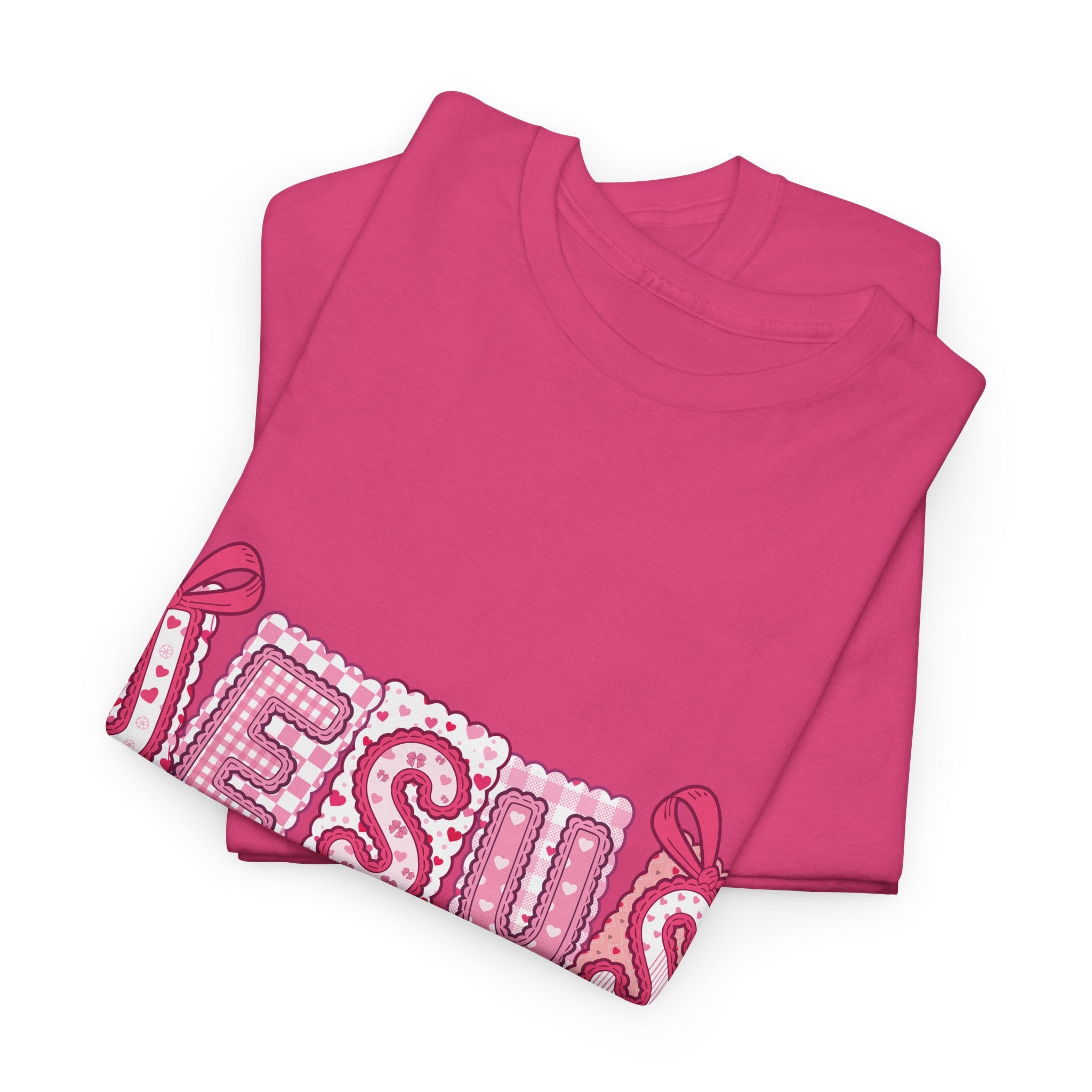 Jesus Is My Valentine T-Shirt — Pink Christian Valentine Unisex Cotton Tee
