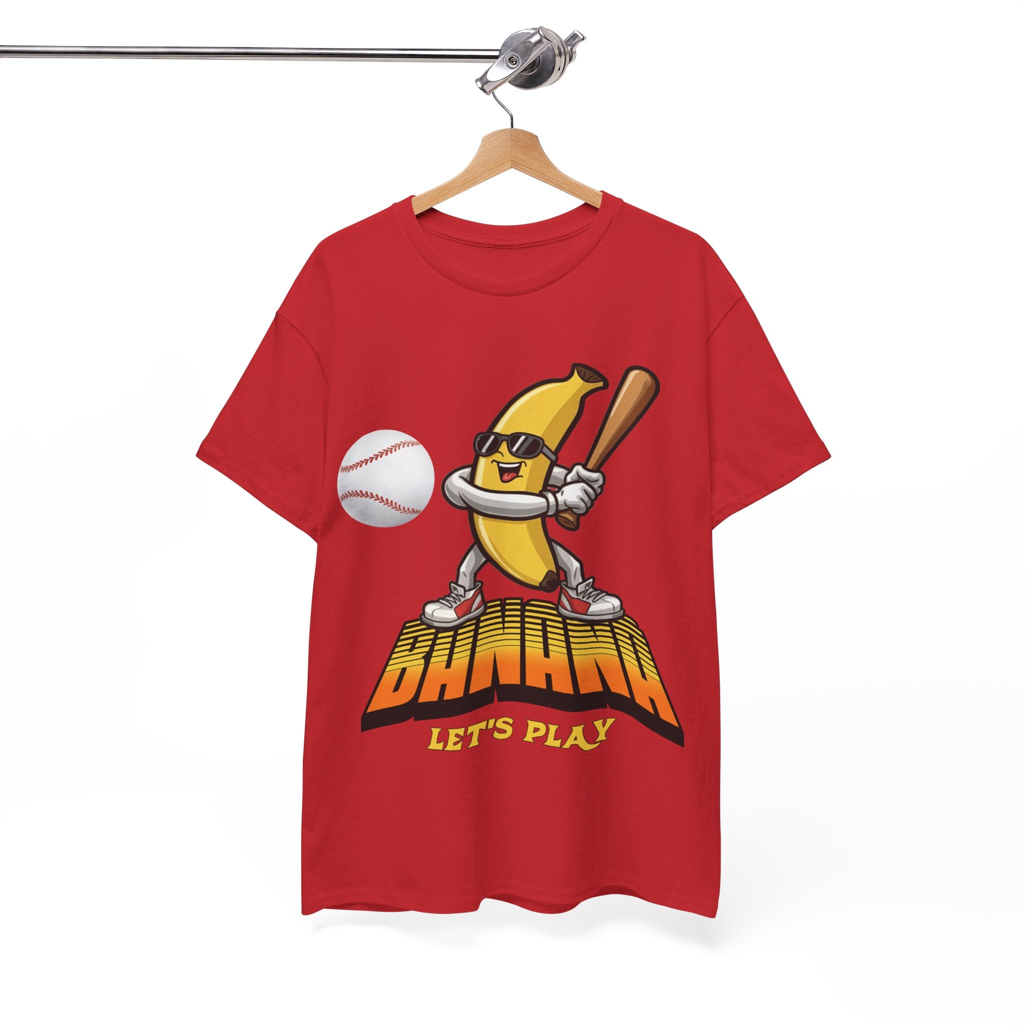 Banana Playing Baseball Tee