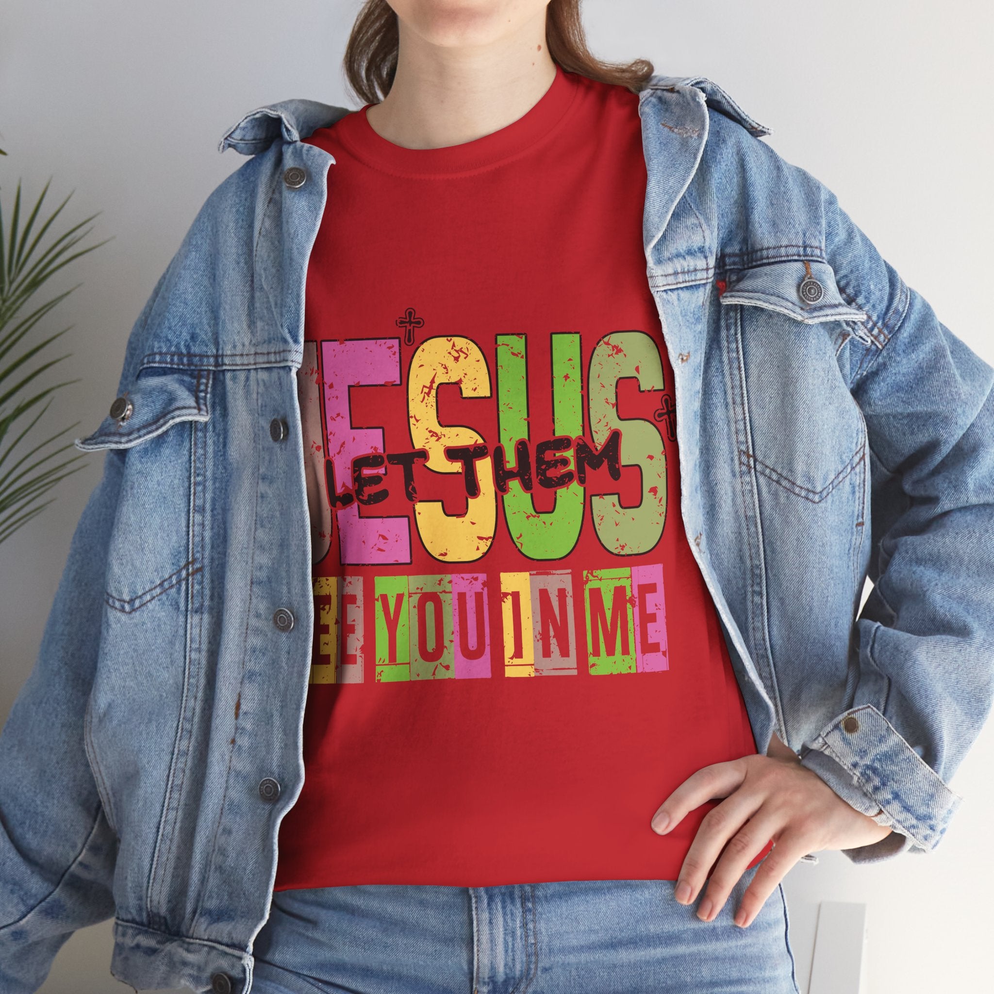 Jesus ‘See You In Me’ Distressed Pastel Unisex Cotton T-Shirt
