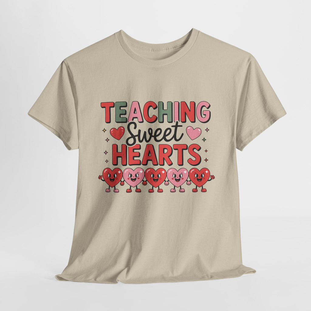 Teaching Sweet Hearts Valentine Teacher Unisex Cotton T-Shirt