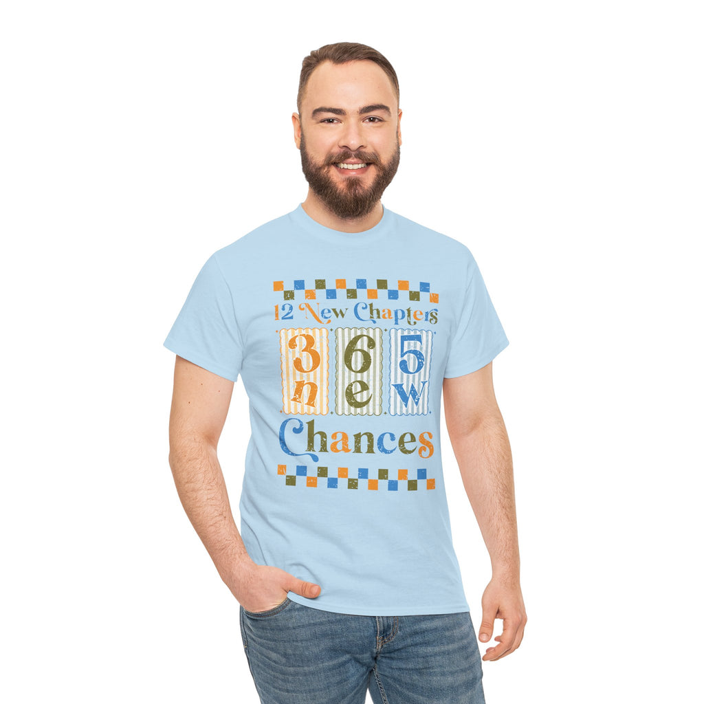 12 New Chapters 365 New Chances Vintage Tee — Fresh Start Inspirational Unisex Cotton Tee