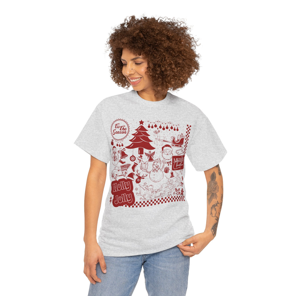 Christmas Festive Unisex Cotton T-shirt