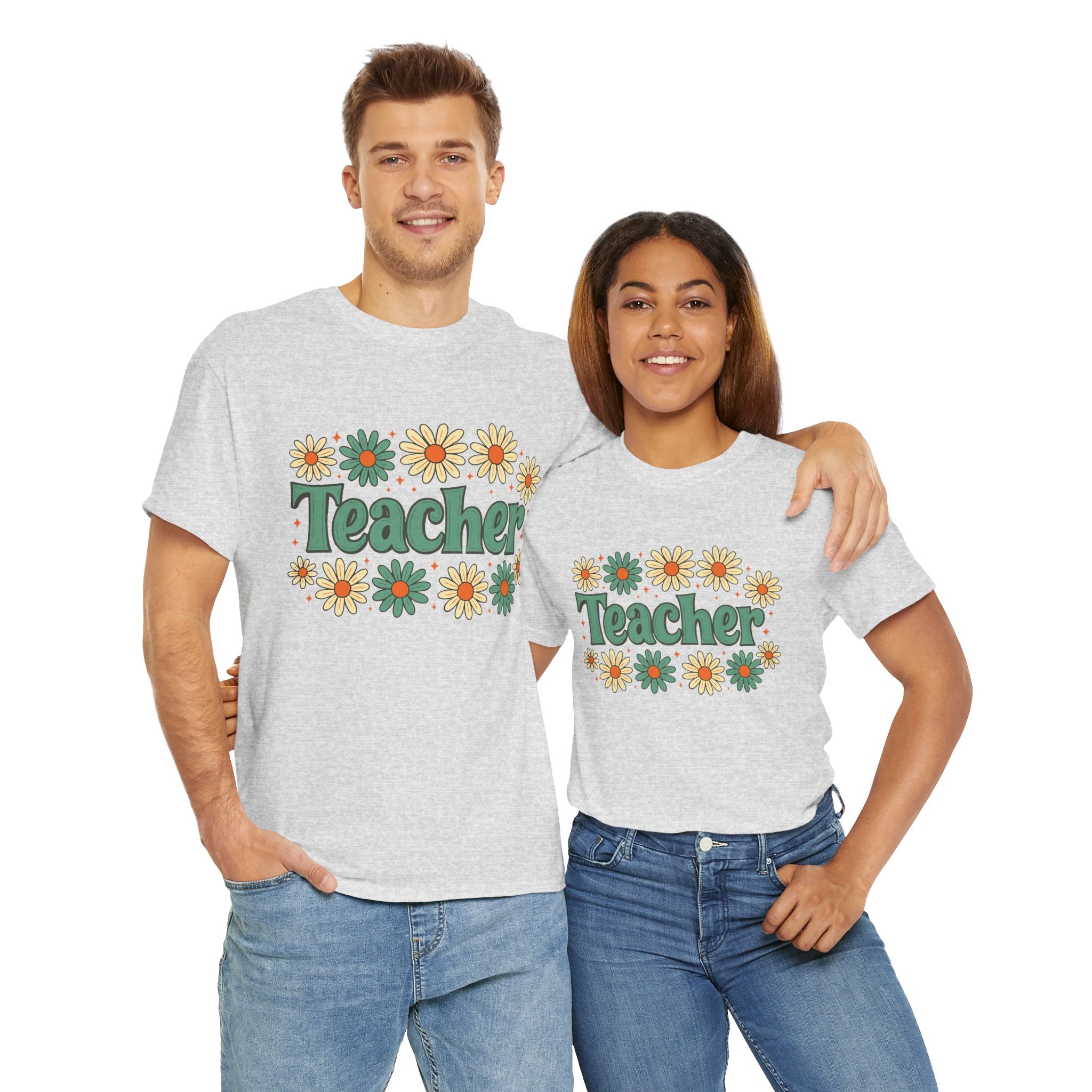 Floral Teacher Tee - Perfect Gift for Educators