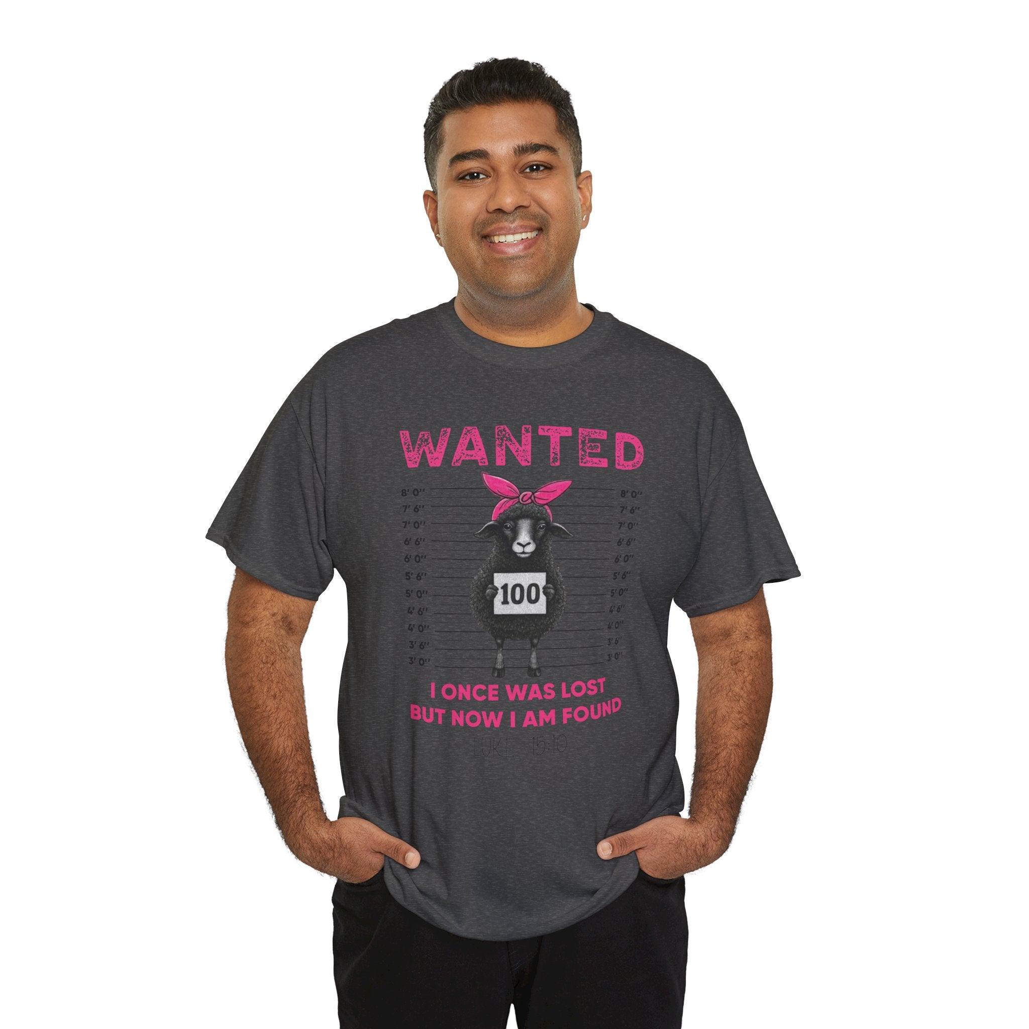 WANTED Black Sheep 'I Once Was Lost But Now I Am Found' Unisex Cotton T-Shirt