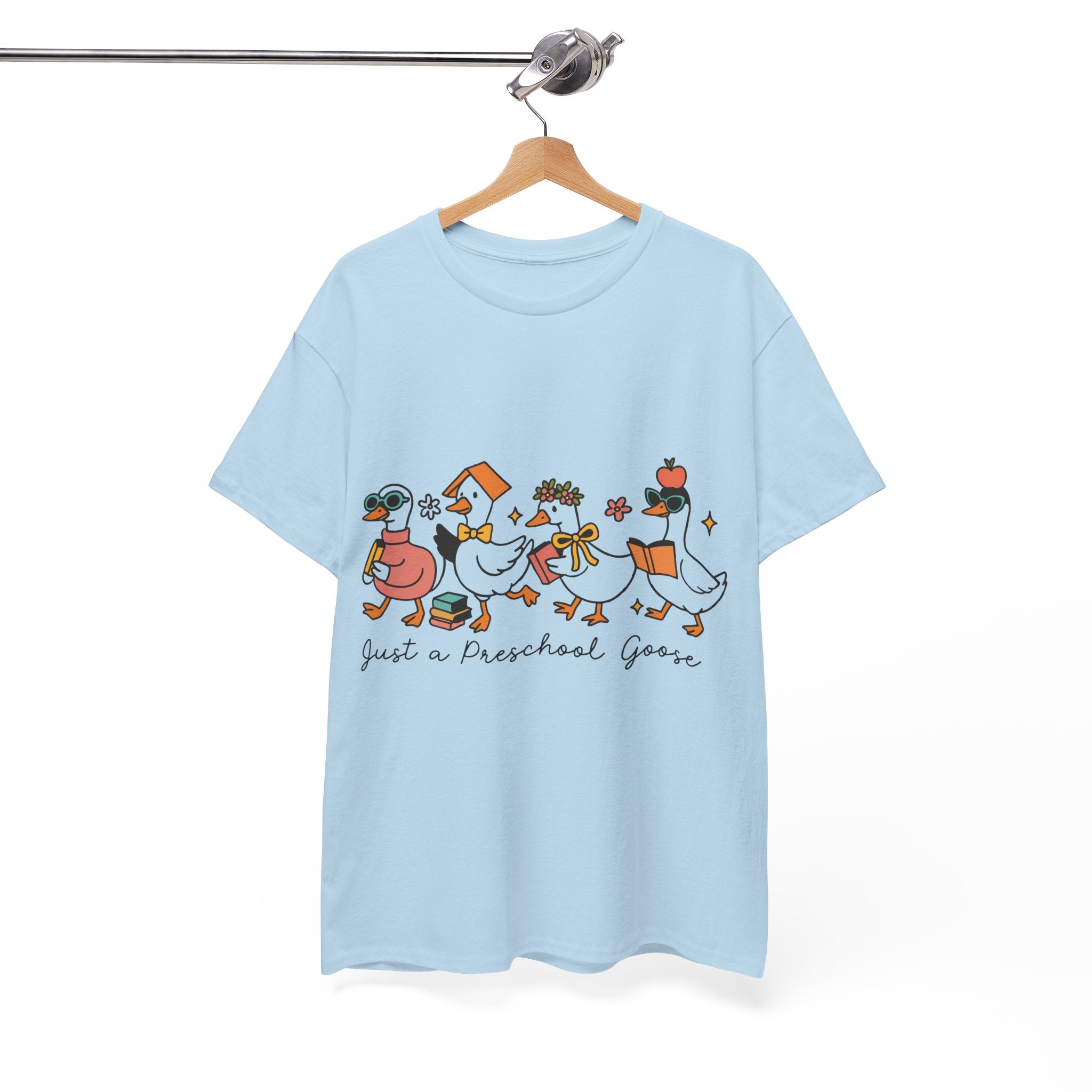 "Just A Preschool Goose" Unisex Cotton Tee