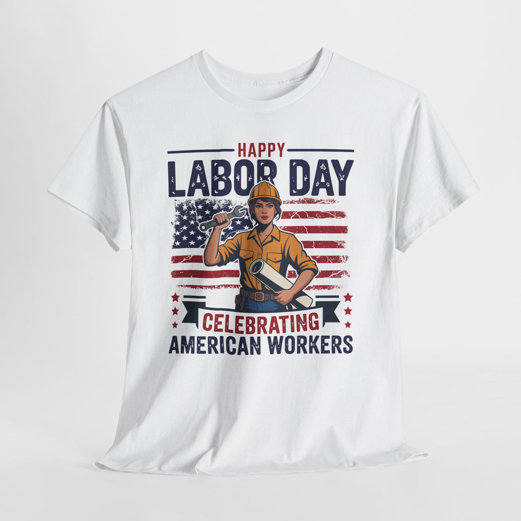 Happy US Labour Day T-Shirt - Unisex Heavy Cotton Tee