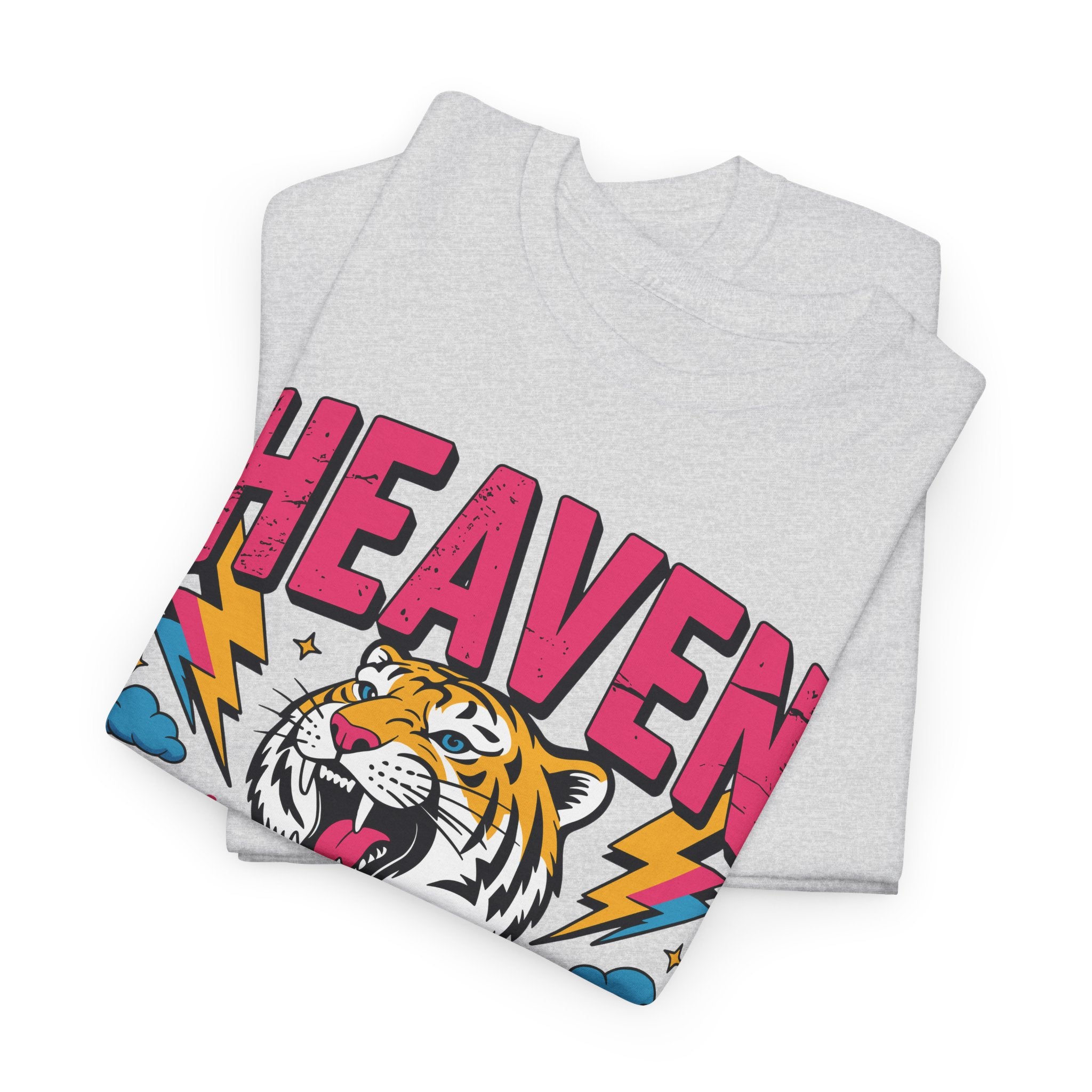 Psalm 19:1 Tiger Praise T-Shirt — Bold Christian Roaring Tiger Graphic.Unisex Cotton Tee