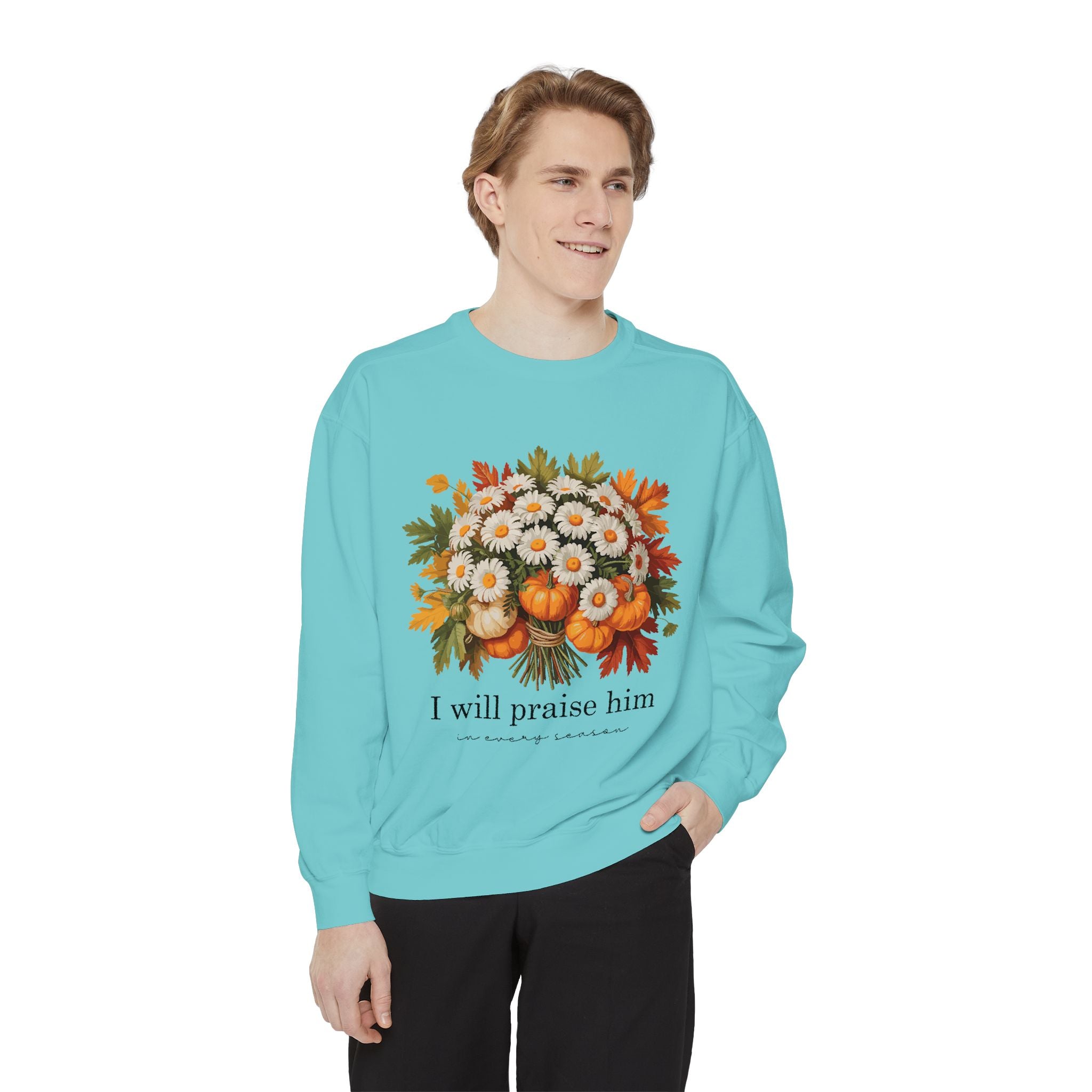 Praise Him Floral Sweatshirt- Unisex